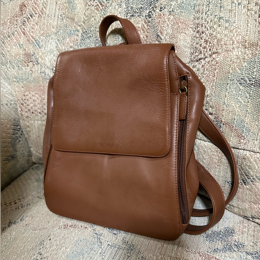 Authentic Leather Nine West Backpack - image 5